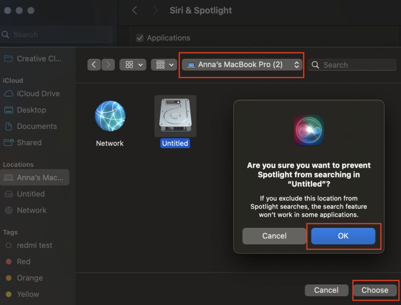 Add Your Disk To Spotlight Search