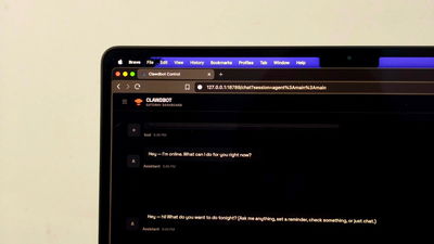 Clawdbot dashboard on Mac