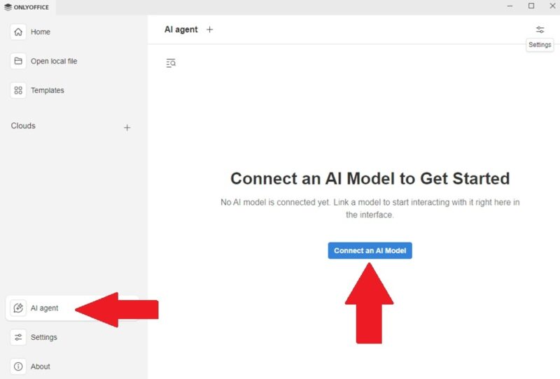 Connecting an AI model in ONLYOFFICE Desktop Editor 9.2
