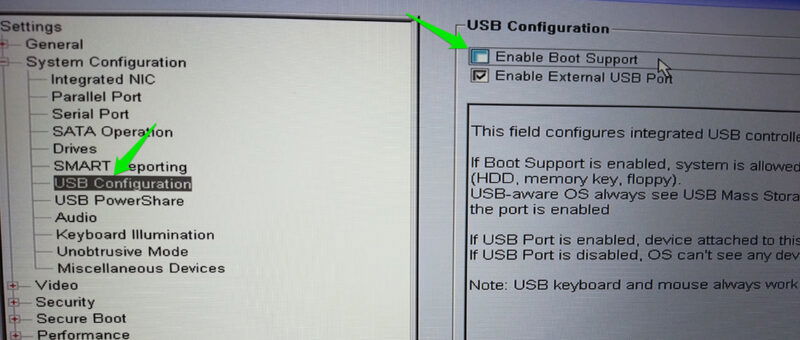 Disabling Boot Support in UEFI