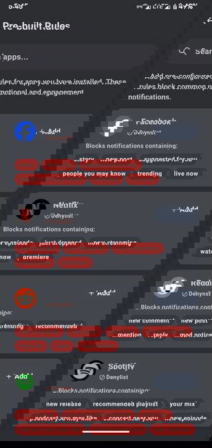 Donotnotify Prebuilt Rules