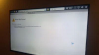 Featured image of TV Wi-Fi not connecting with a server not found message on Firefox browser.