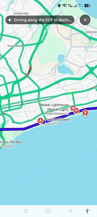 Using Gemini to drive along a road for landmark-based navigation.