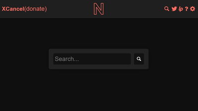 XCancel homepage.