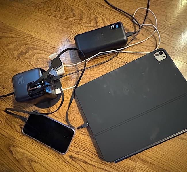 Charging four devices