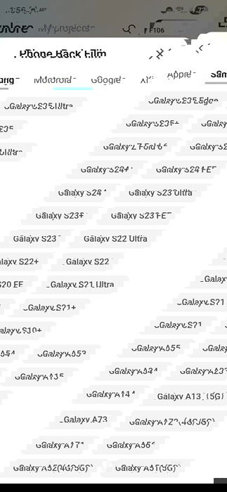 Creating a phone back film in the Liene Photo app.