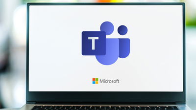 Laptop With Microsoft Teams