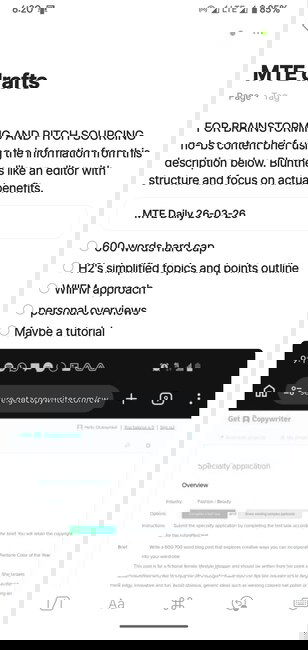 Setting Up Draft Worflow In Anytype