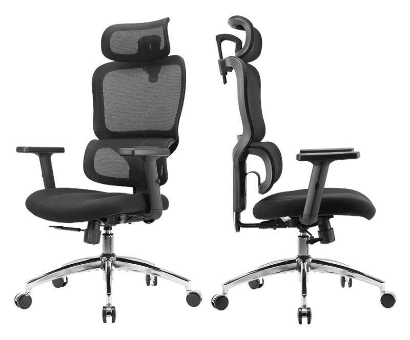 Side views of the Sihoo M56C ergonomic chair.