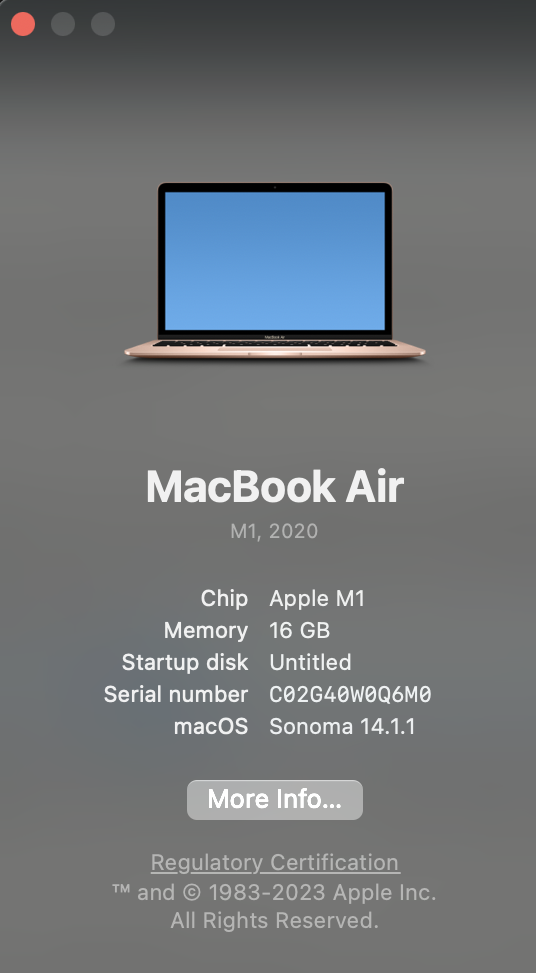 About This Mac
