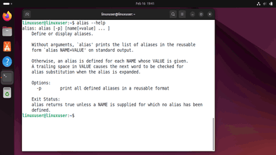 Alias Command Linux