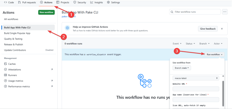 Build With Pake Cli Github