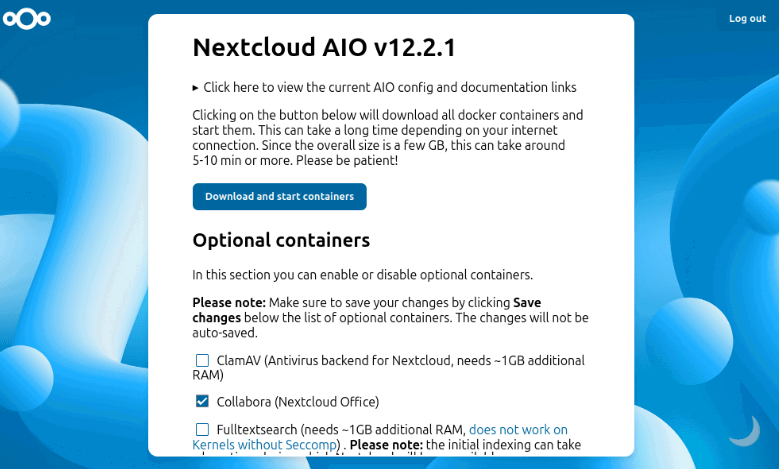 Download Start Containers