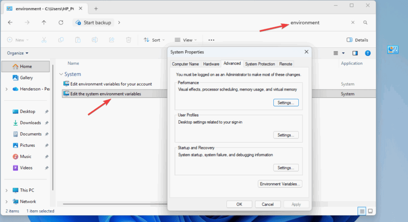 Environment Variables Godmode