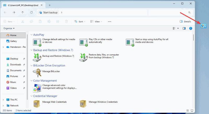 God Mode Desktop Home