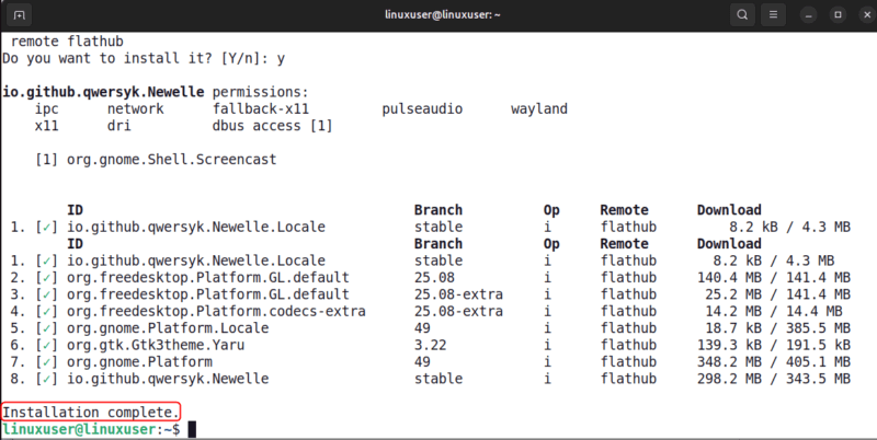 Install Newelle Linux