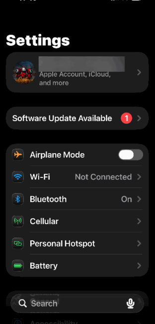 Iphone Name In Settings