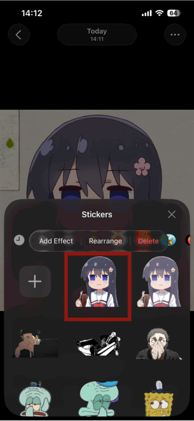 Iphone Photos Add Sticker Added