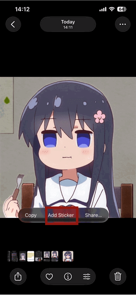 Iphone Photos Add Sticker