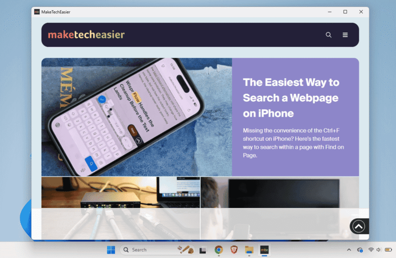 Maktecheasier App Running On Windows