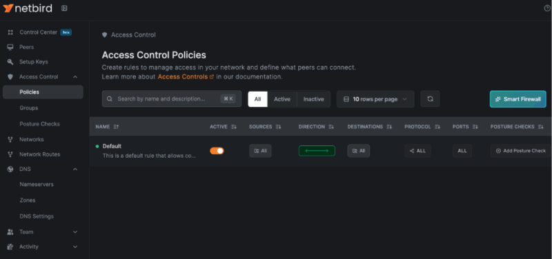 NetBird Access Control