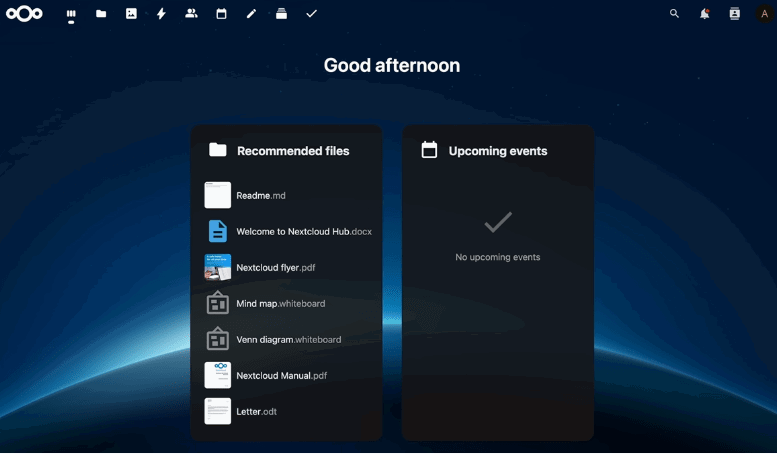Nextcloud Aio Dashboard