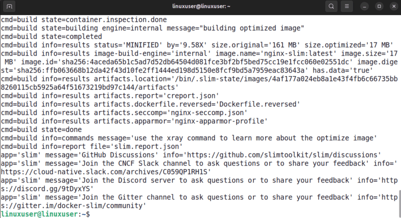 Optimize Docker Image