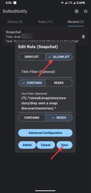 Rule Changed To Allowlist