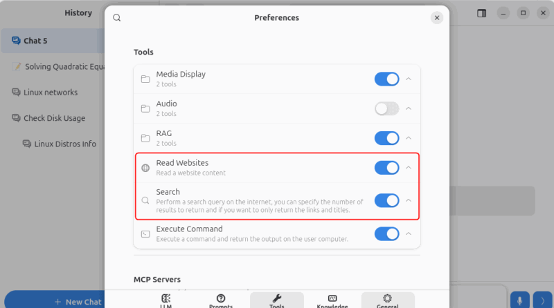 Web Search Integration