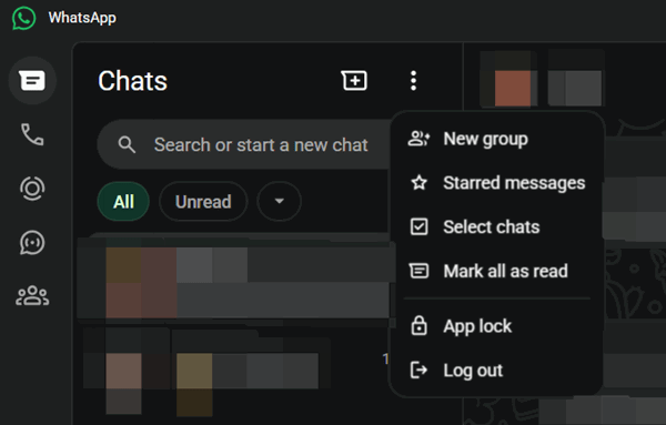 "App lock" feature view in WhatsApp desktop client.