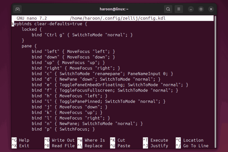 Zellij Configuration File Open In Terminal