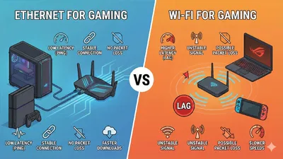 Ethernet Vs Wifi Gaming Featured